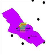 شیپ فایل نقطه ای شهرهای شهرستان دشت آزادگان واقع در استان خوزستان