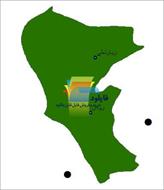شیپ فایل نقطه ای شهرهای شهرستان رودان واقع در استان هرمزگان