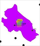 شیپ فایل نقطه ای شهرهای شهرستان ایذه واقع در استان خوزستان